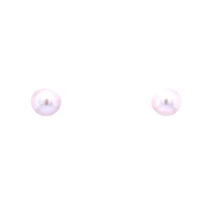14KY Round Pearl Stud Fashion Earrings