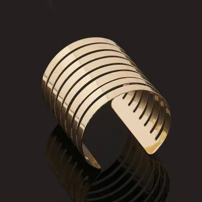 17 Designs Vintage Geometric  Punk Metal Women Charm Bracelet Bangles
