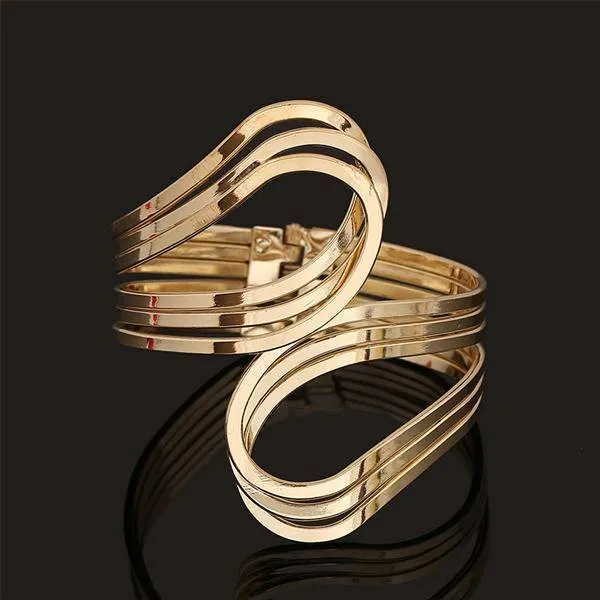 17 Designs Vintage Geometric  Punk Metal Women Charm Bracelet Bangles