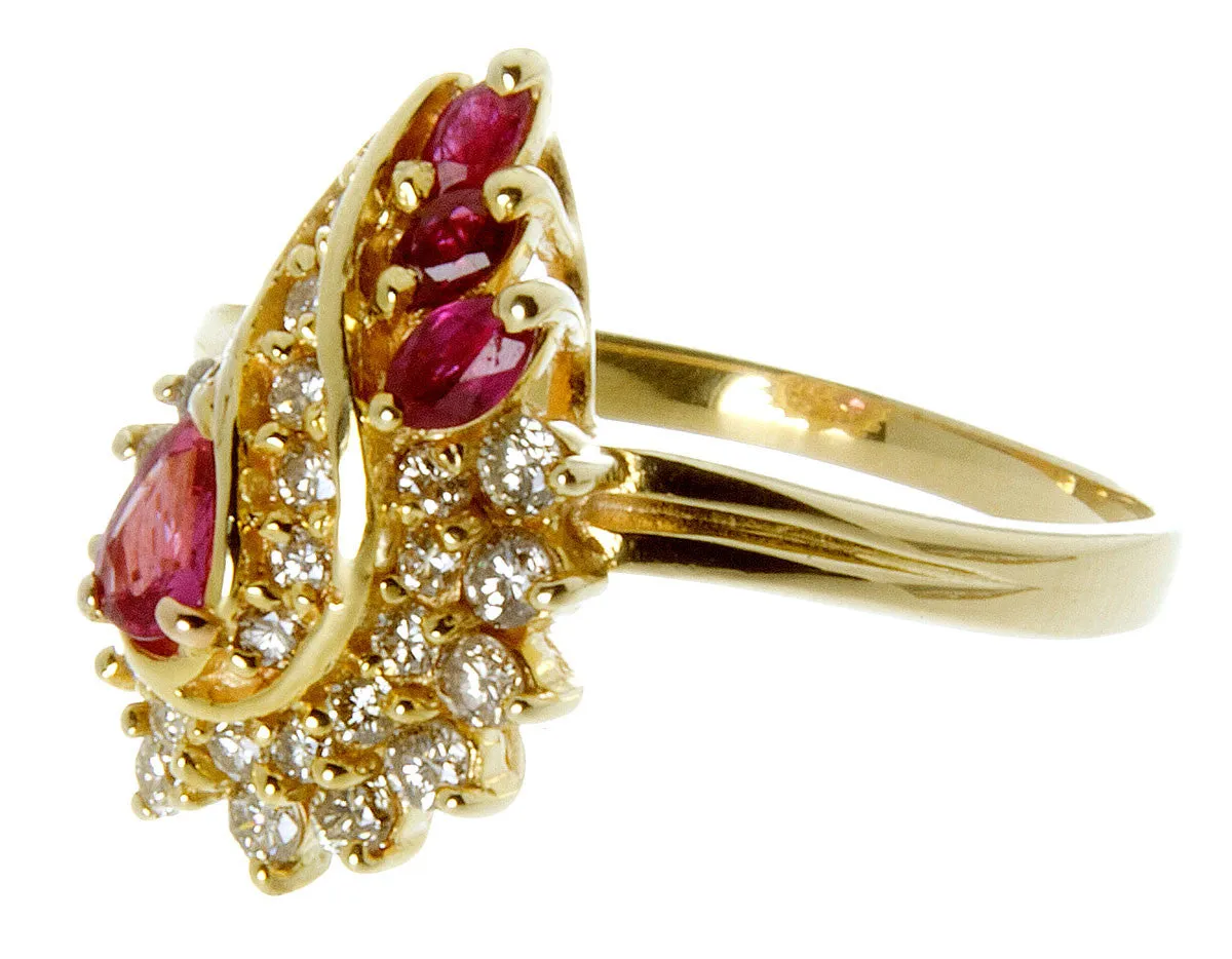 1.70ct Ruby & Diamond Cocktail Ring