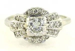 1930s Art Deco Engagement Ring