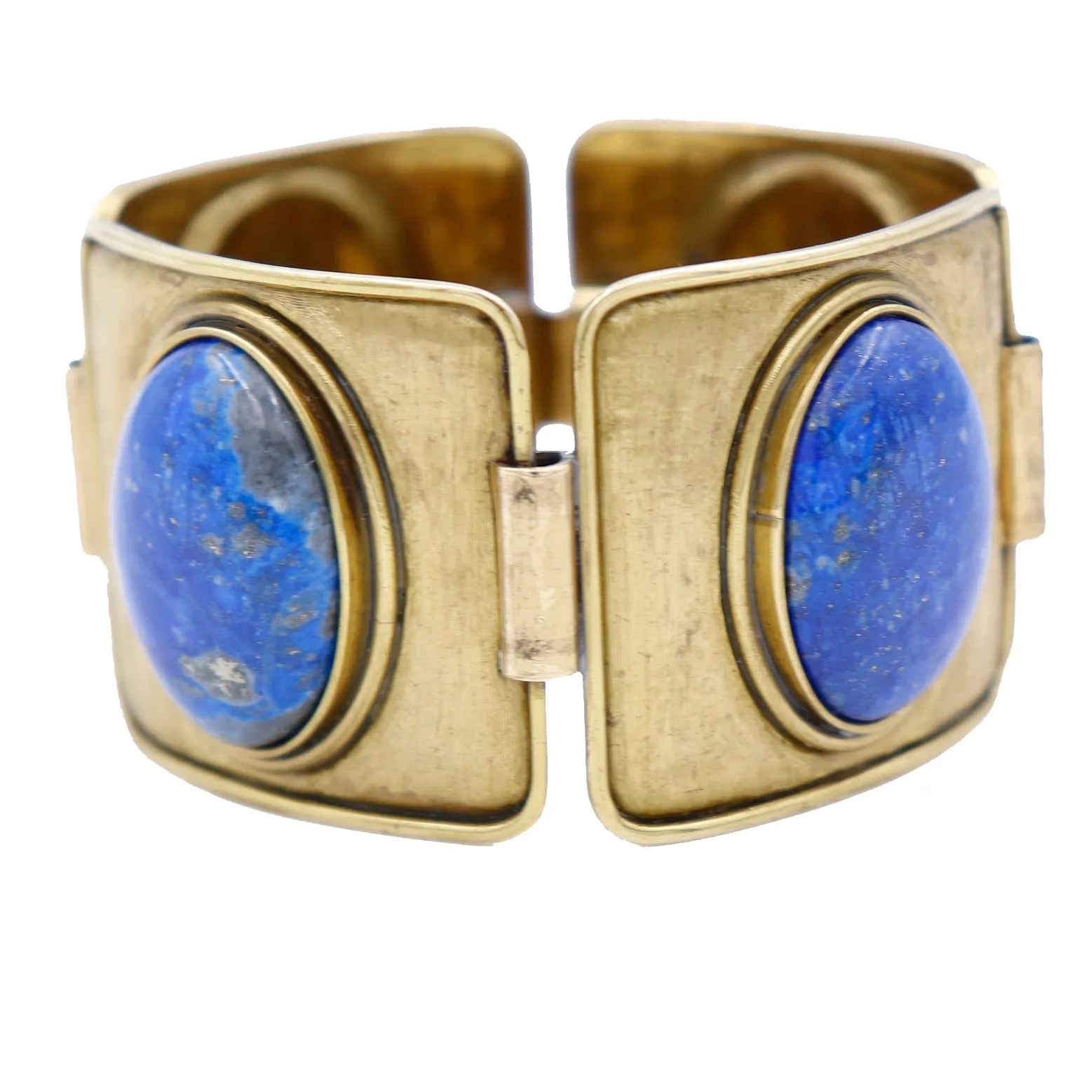 1980s Morita Gil Chile Vintage Bracelet With Lapis Cabochons