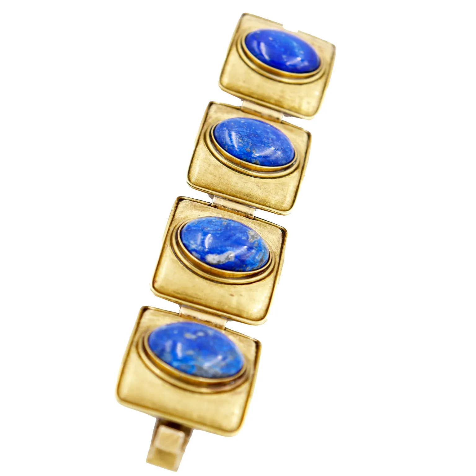 1980s Morita Gil Chile Vintage Bracelet With Lapis Cabochons