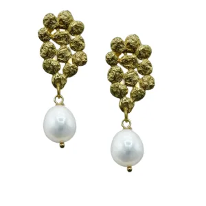 361-01-G | GOLD LEAF EARRING DROP