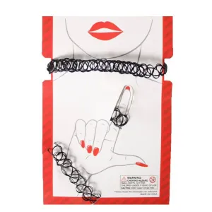 3pcs 90s Tattoo Accessory set