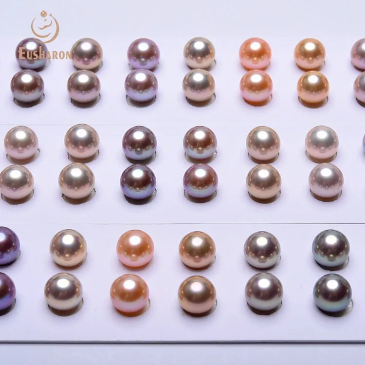 8.5-9.5mm SAAA&AAA  Natural Color Aurora Freshwater Paired Pearls