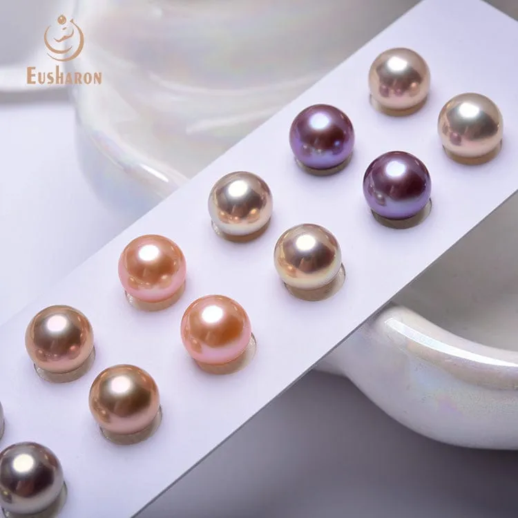 8.5-9.5mm SAAA&AAA  Natural Color Aurora Freshwater Paired Pearls