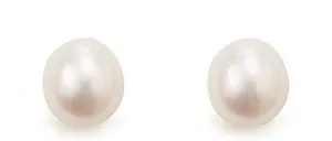 8.5-9mm White FW Drop Earrings  with STG Pearl Clip-on & Drop Fitting 8.5-9mm White FW Drop Earrings  with STG Pearl Clip-on & Drop Fitting