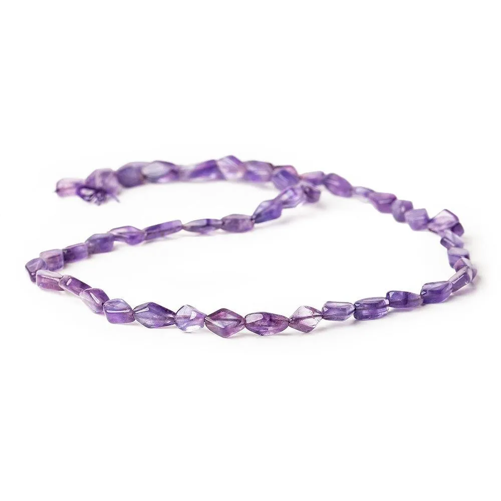 9mm Amethyst Plain Kite 14 inch 51 beads