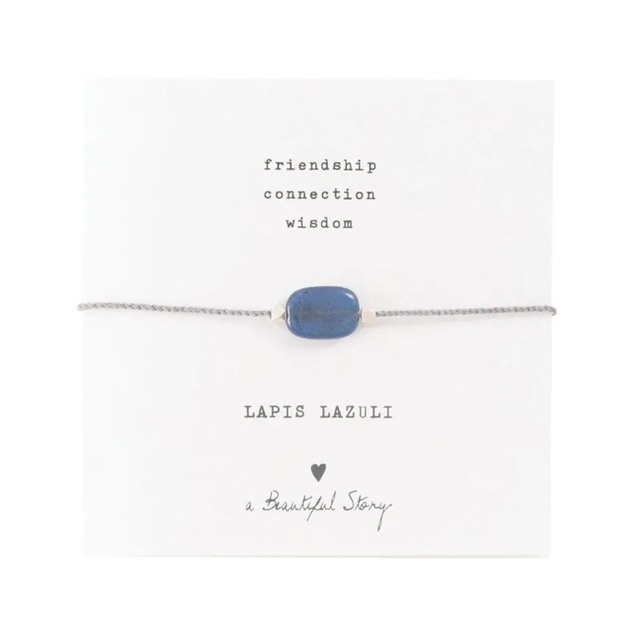 A Beautiful Story - Gemstone Card - Bracelet with Lapis Lazuli