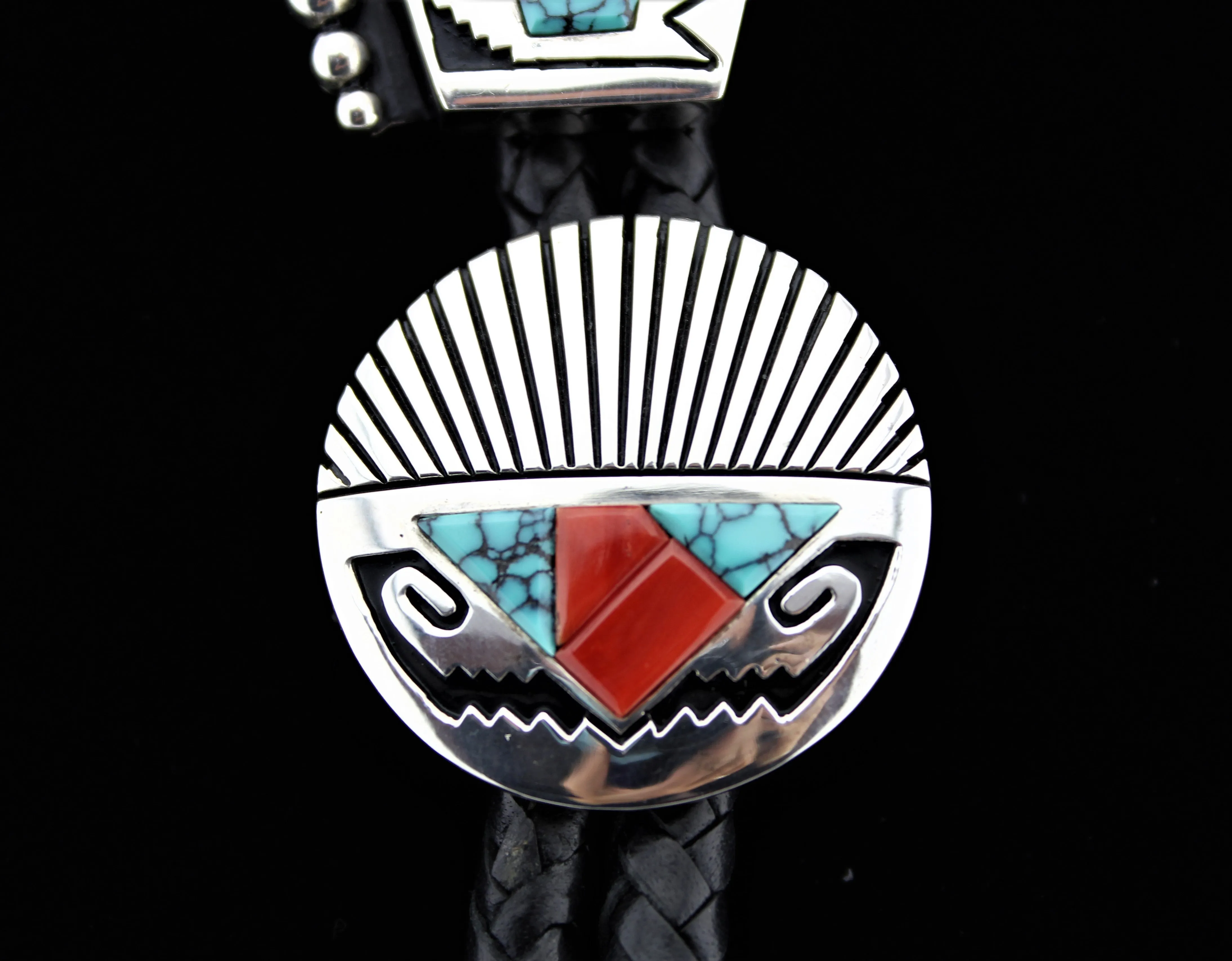 Alvin and Lula Begay Double Bolo Tie