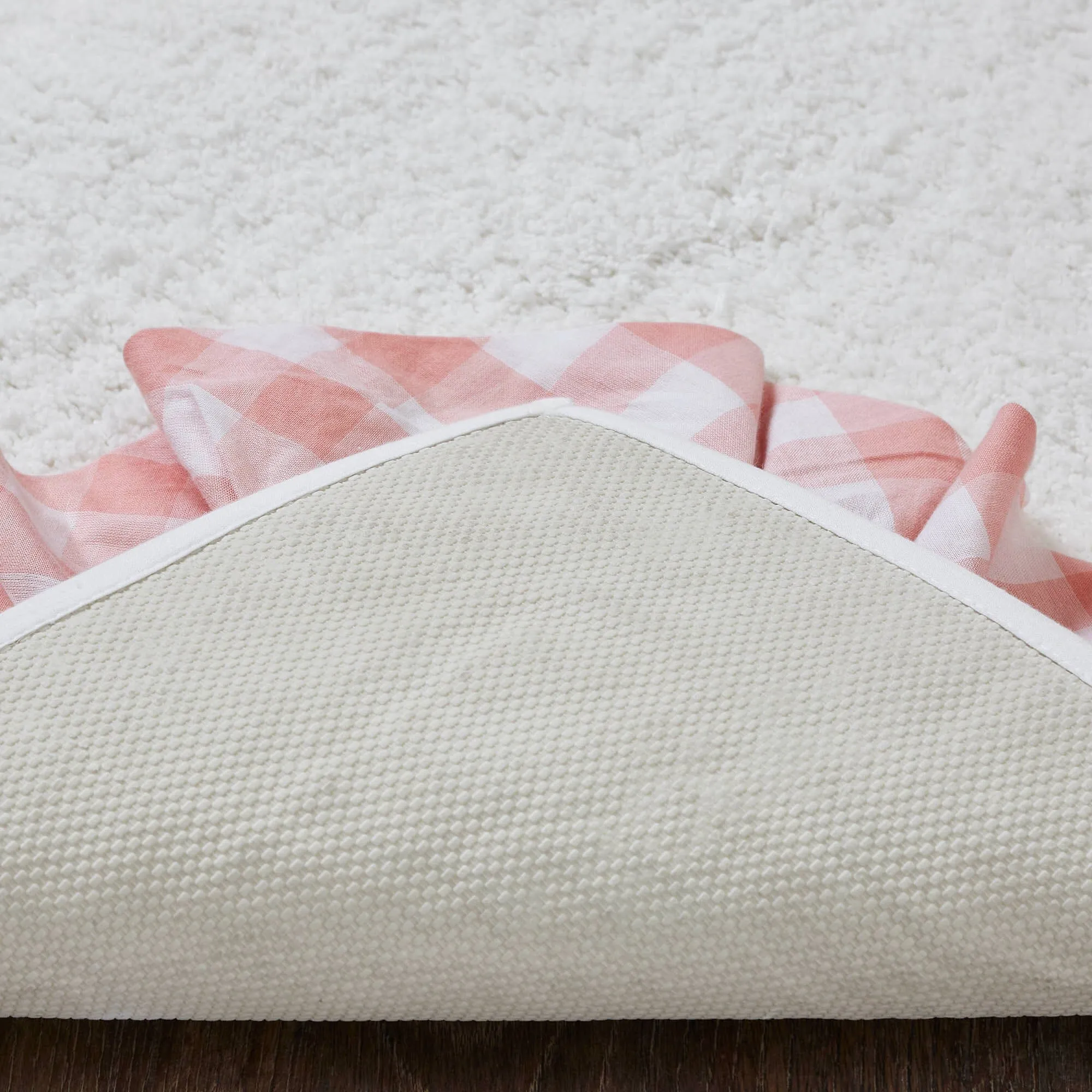 Annie Coral Buffalo Check Bathmat 20x30"