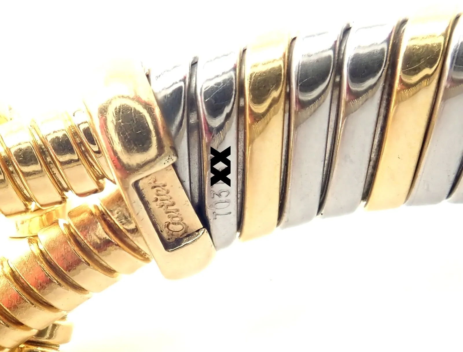Authentic Cartier Hercules Knot 18k Yellow Gold Stainless Steel Citrine Bracelet