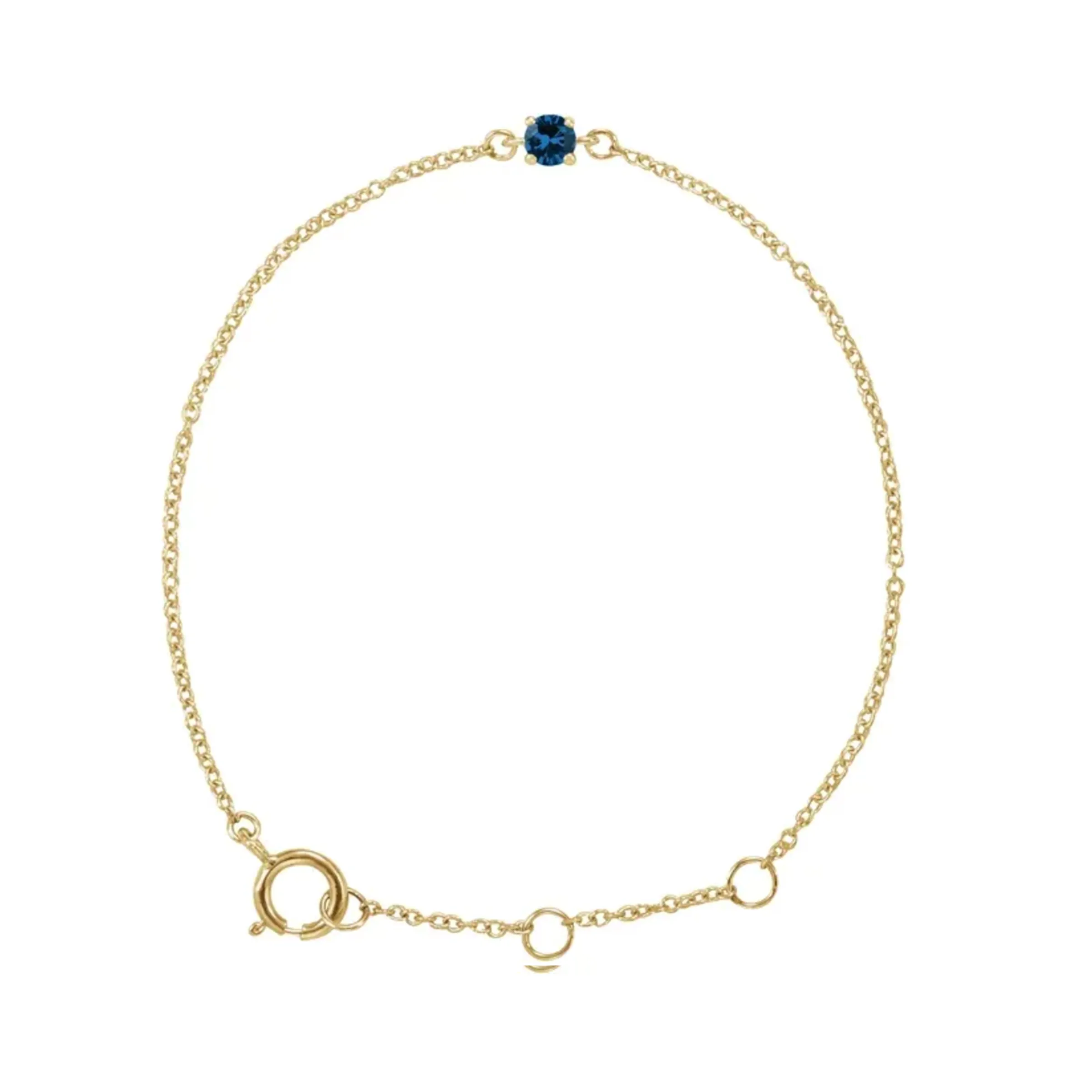 Baby Birthstone Bracelet 14kt Gold