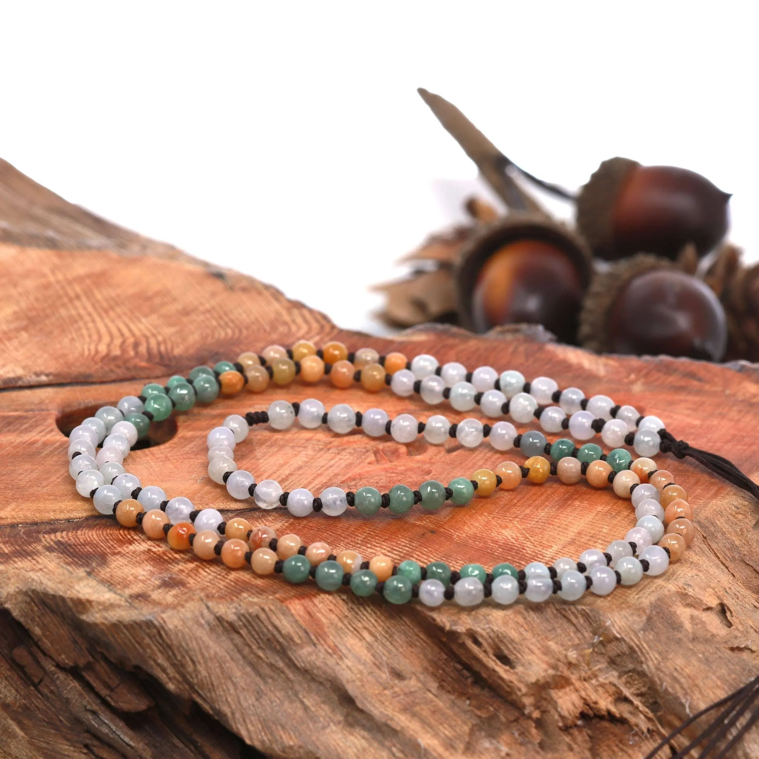 Baikalla™ Pi Xiu Genuine Burmese Blue Green W/ Yellow Accents Jadeite Jade PiXiu Pendant Necklace (FengShui Lucky)