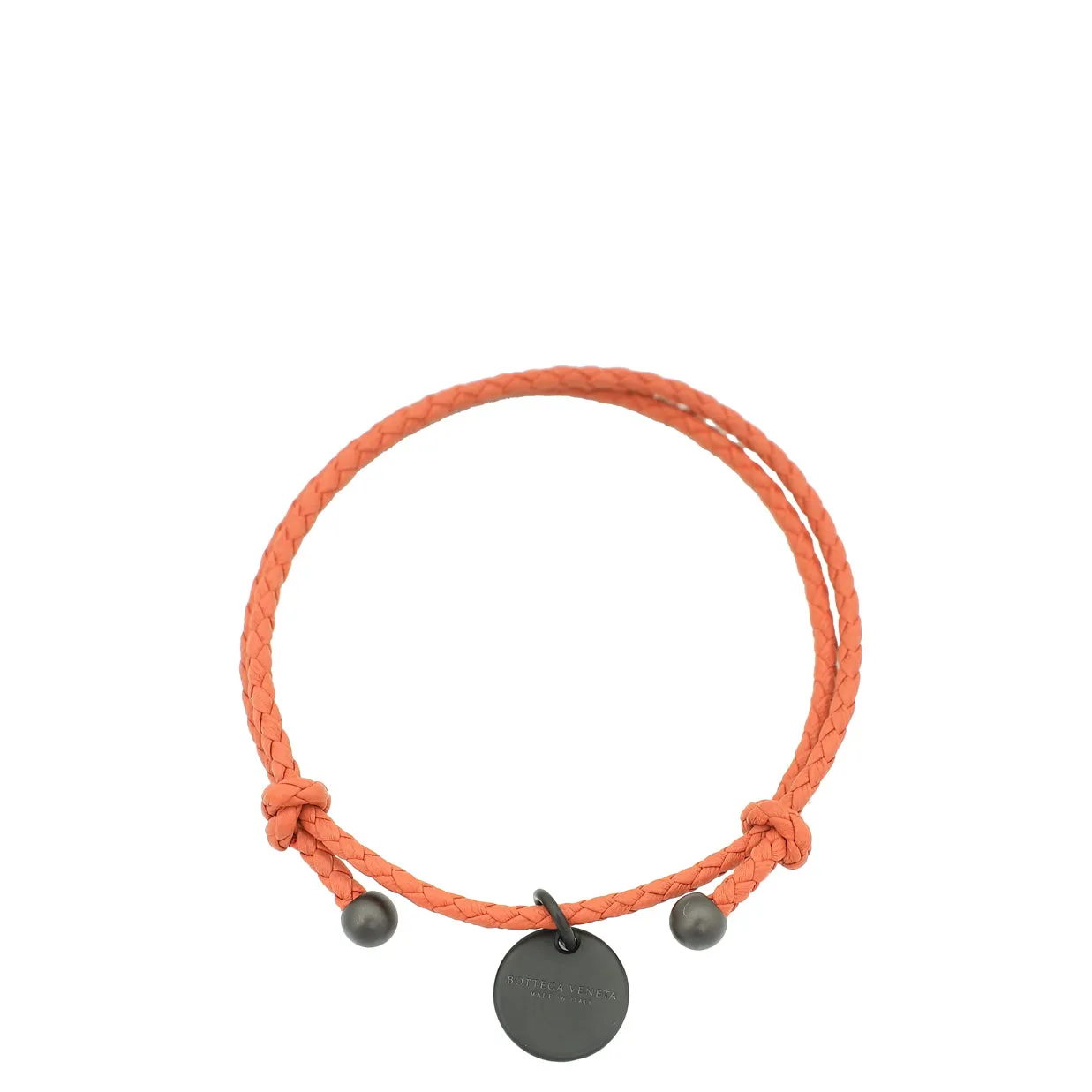 Bottega Veneta Coral Braided Adjustable Bracelet