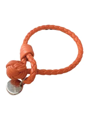 Bottega Veneta Leather Silver Bracelet