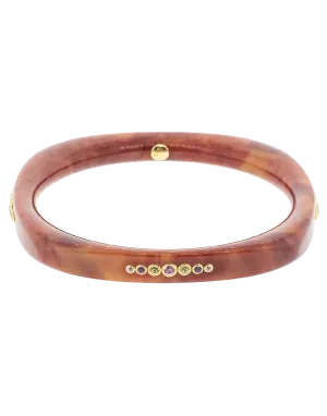 Brown Square Bakelite Bangle