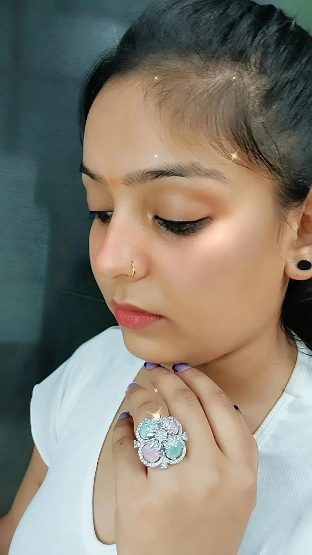 Caroline Cocktail Adjustable Ring