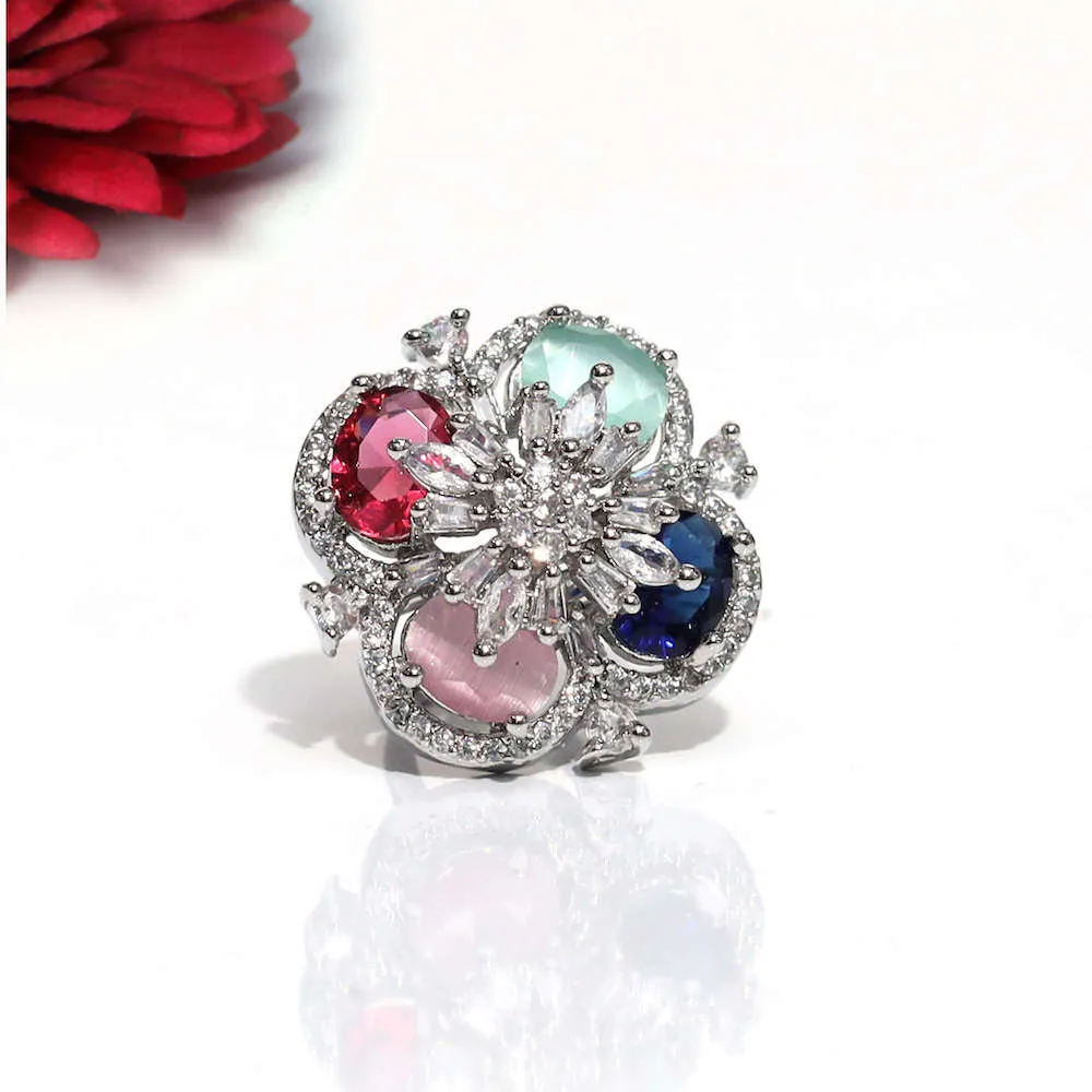 Caroline Cocktail Adjustable Ring