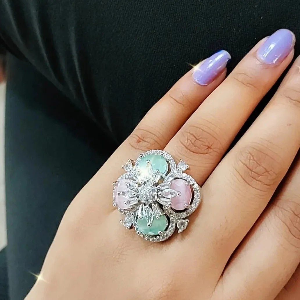 Caroline Cocktail Adjustable Ring