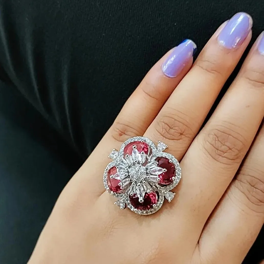 Caroline Cocktail Adjustable Ring