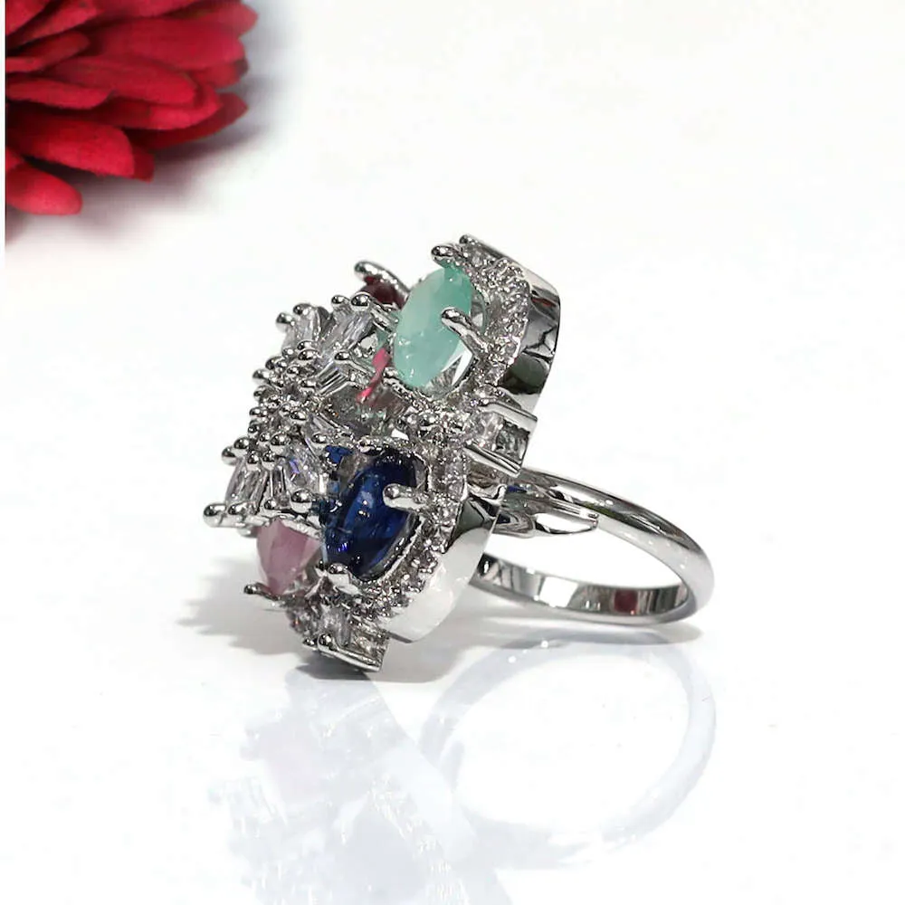 Caroline Cocktail Adjustable Ring