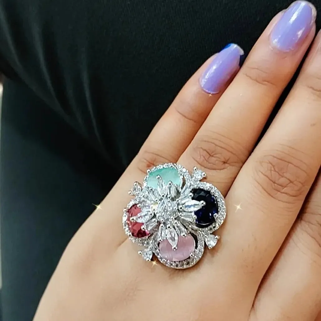Caroline Cocktail Adjustable Ring