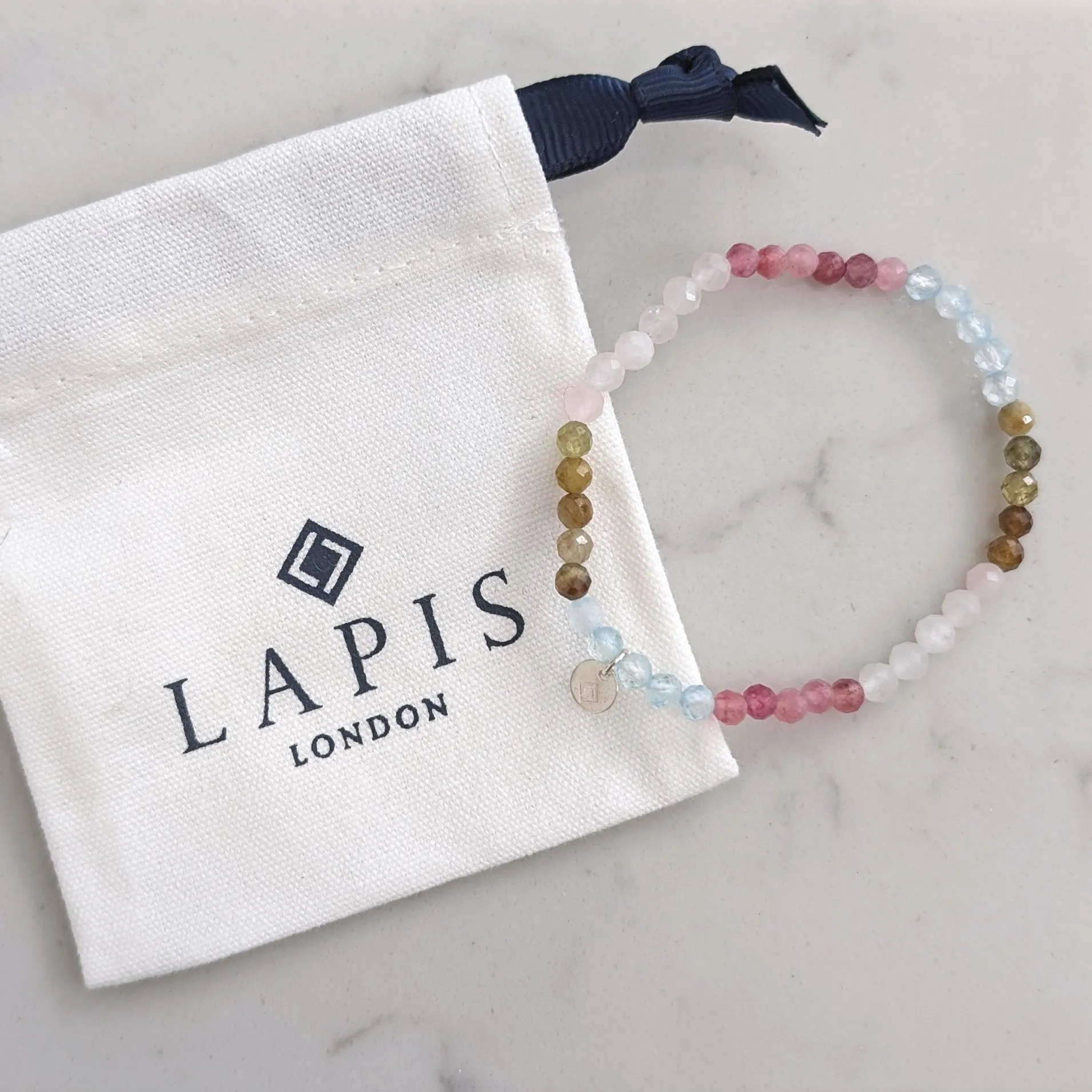 Children's Celebrate Friendship Bracelet, Floral Hues - 4mm Faceted