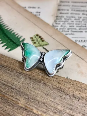 Chrysoprase Butterfly Ring 2