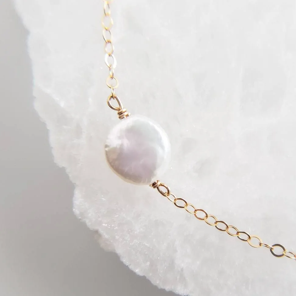 Coin Pearl Necklace