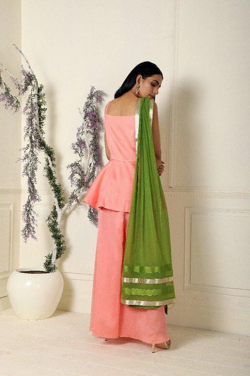 Coral Tunic Palazzo Set of 3