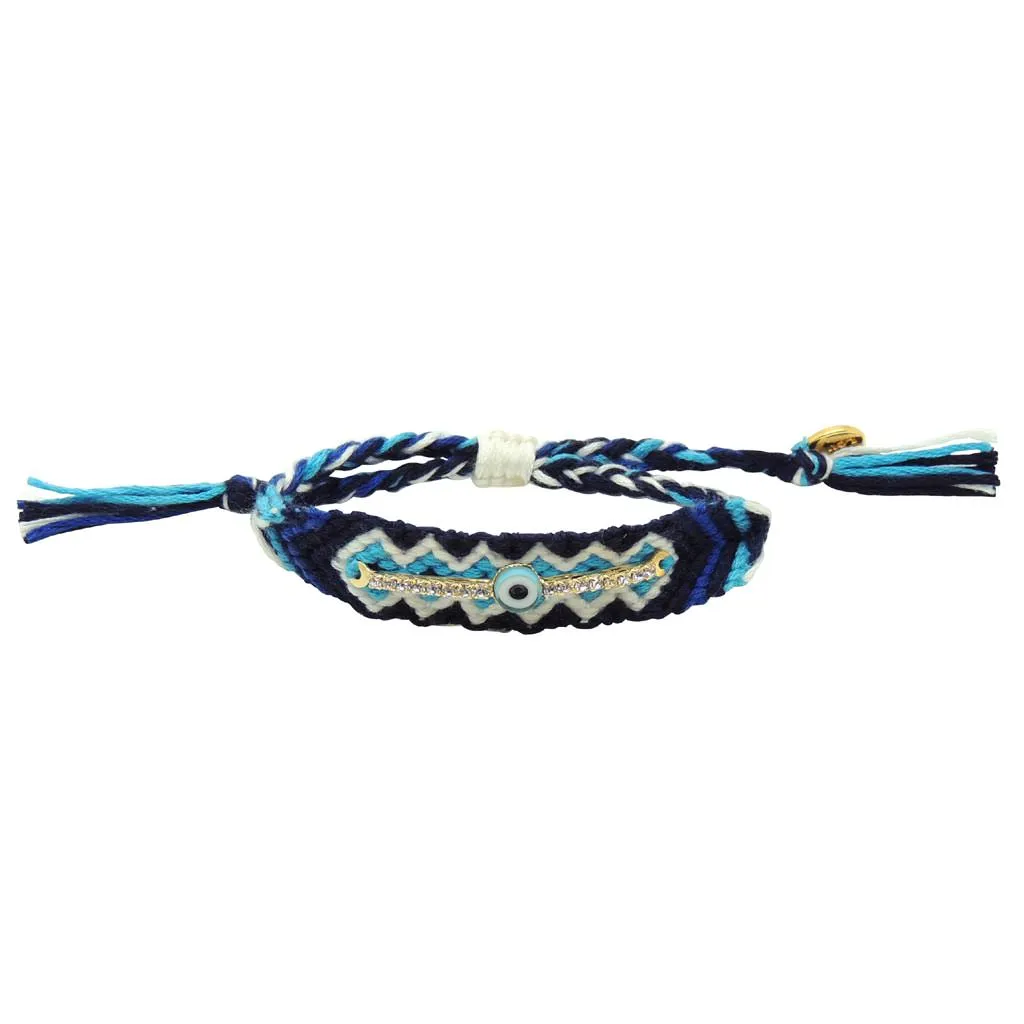 Diamante Band Charm Midi Friendship Bracelet