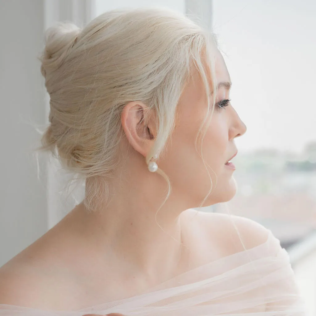 DIANE Pearl Drop Baroque Style Earrings