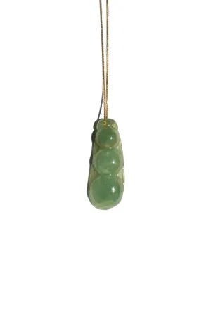 Edamame — Jade pendant necklace
