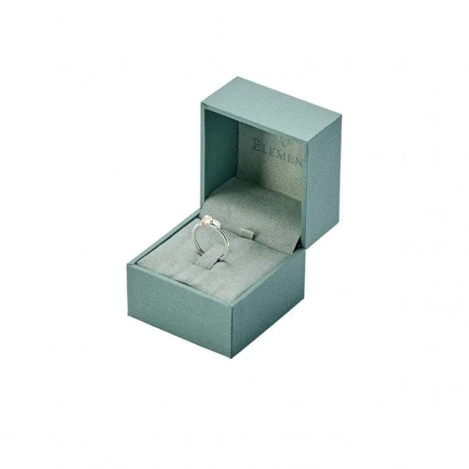 Elements Gold Green Amy & Diamond Cocktail Ring GR543G