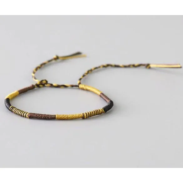 Free   Shipping Unisex Handmade Woven Thread Wrap Rope Knot Bracelets