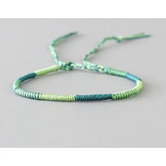 Free   Shipping Unisex Handmade Woven Thread Wrap Rope Knot Bracelets