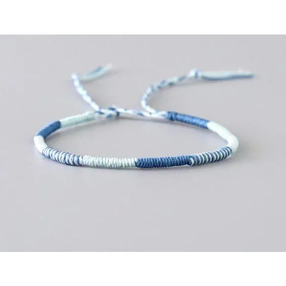 Free   Shipping Unisex Handmade Woven Thread Wrap Rope Knot Bracelets