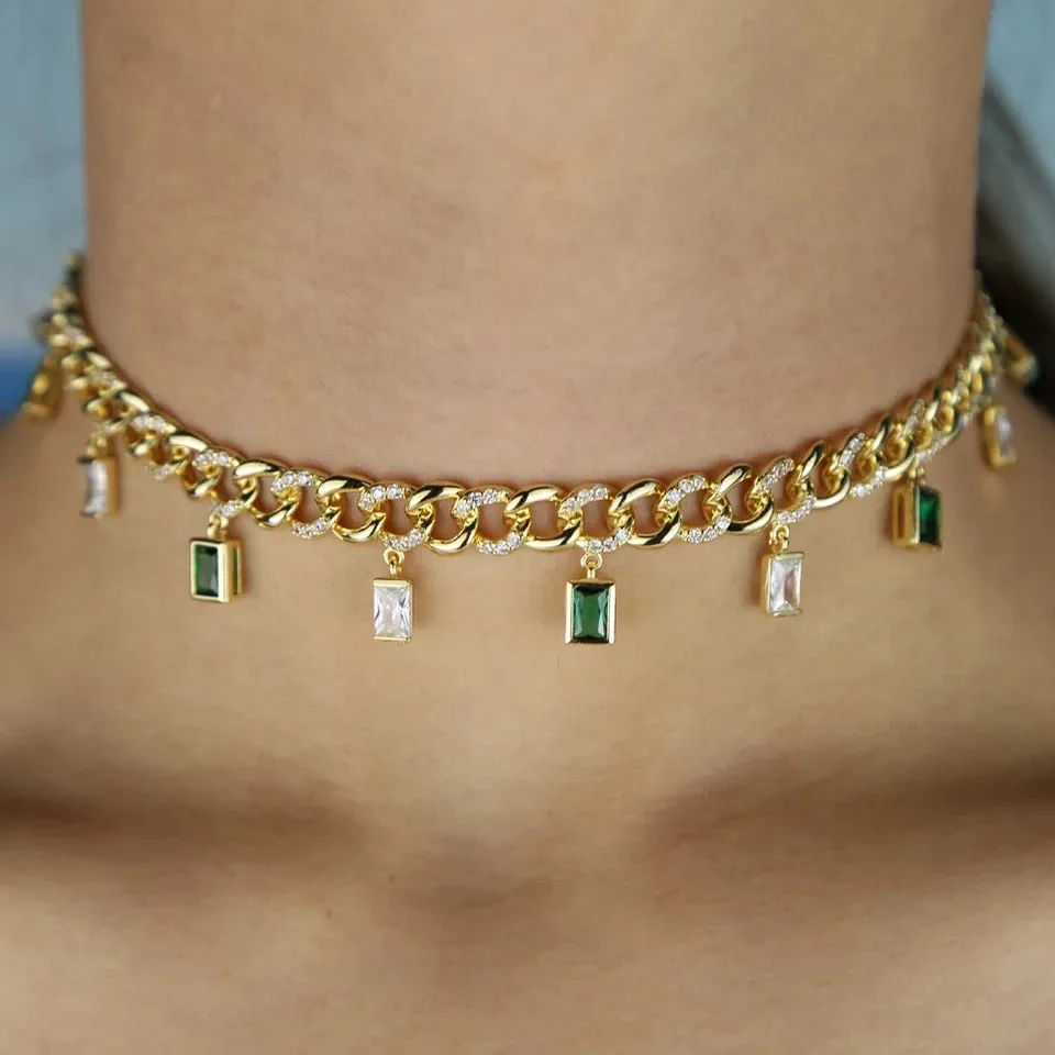 Gem Stone Choker