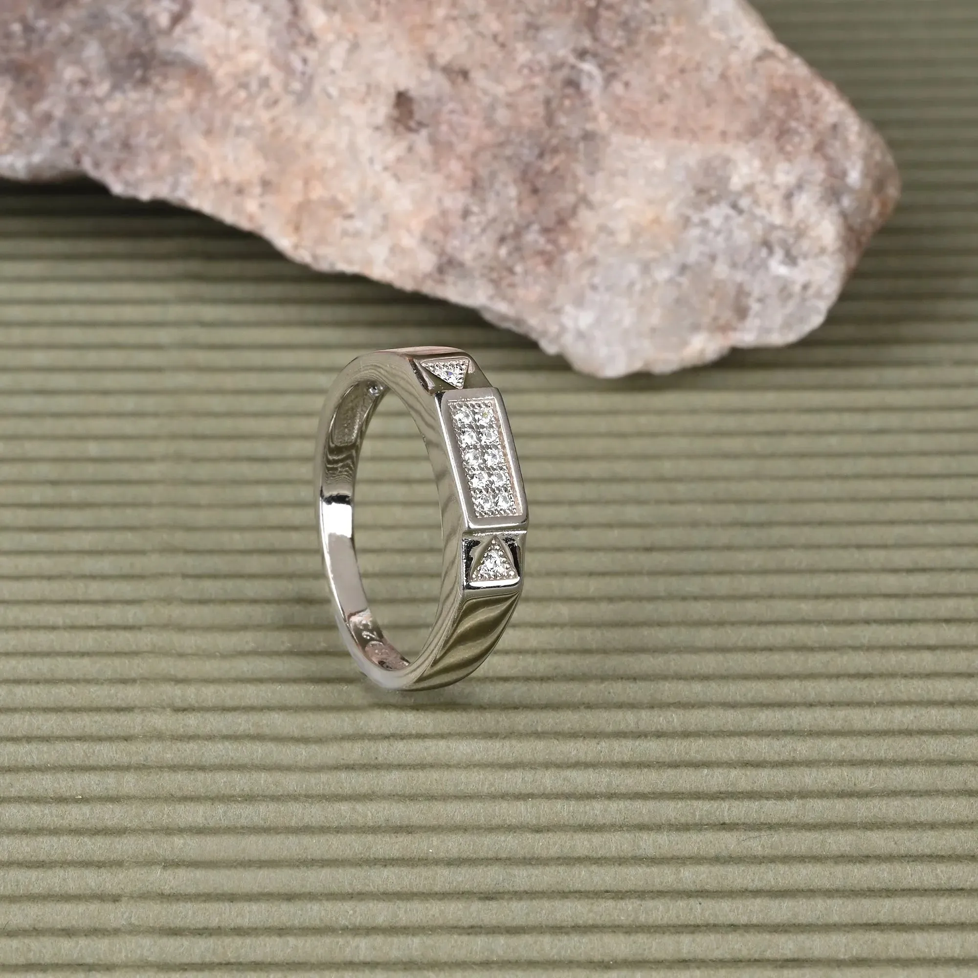 Geometric Sparkle Ring