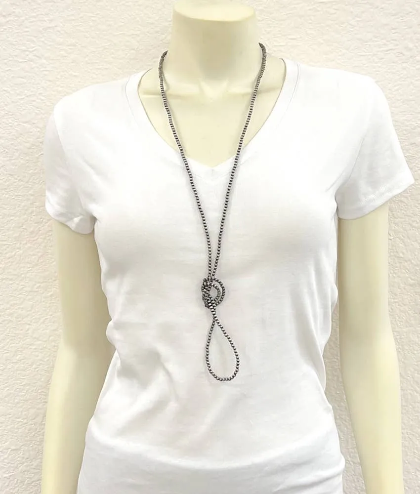Handmade Navajo Bead Pearl Necklace