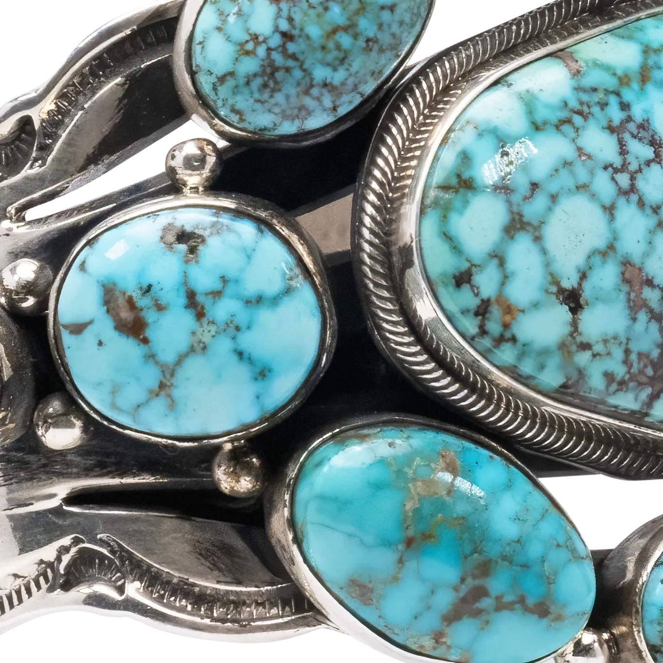 Highgrade Kingman Turquoise Cuff | Aaron Toadlena