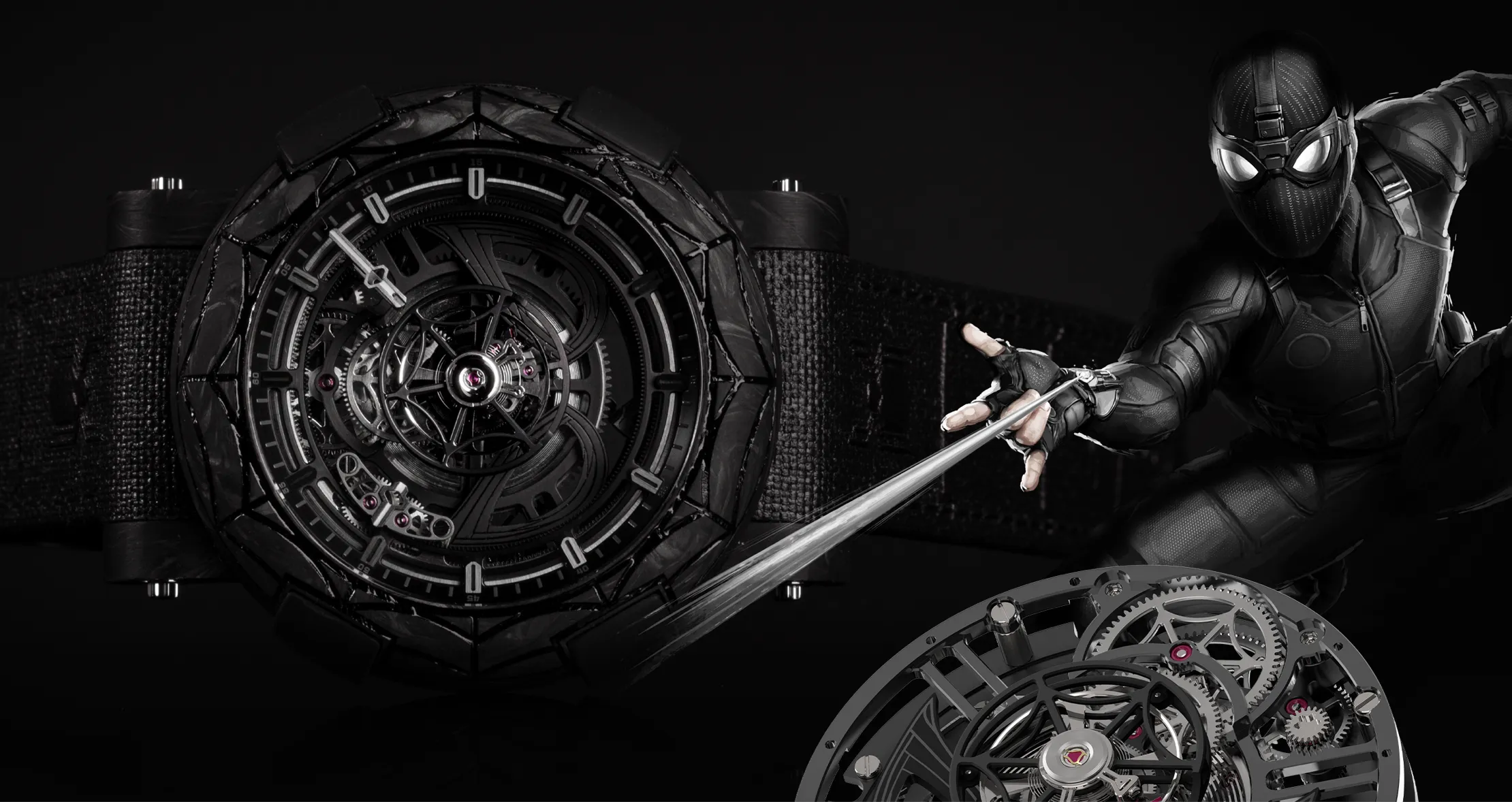 JR Watches ARRAW Spider Man Stealth Tourbillon 45mm