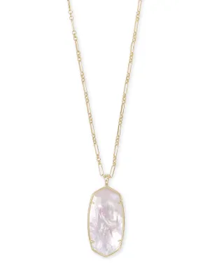 Kendra Scott Faceted Reid Necklace - Gold Ivory Mother of Pearl