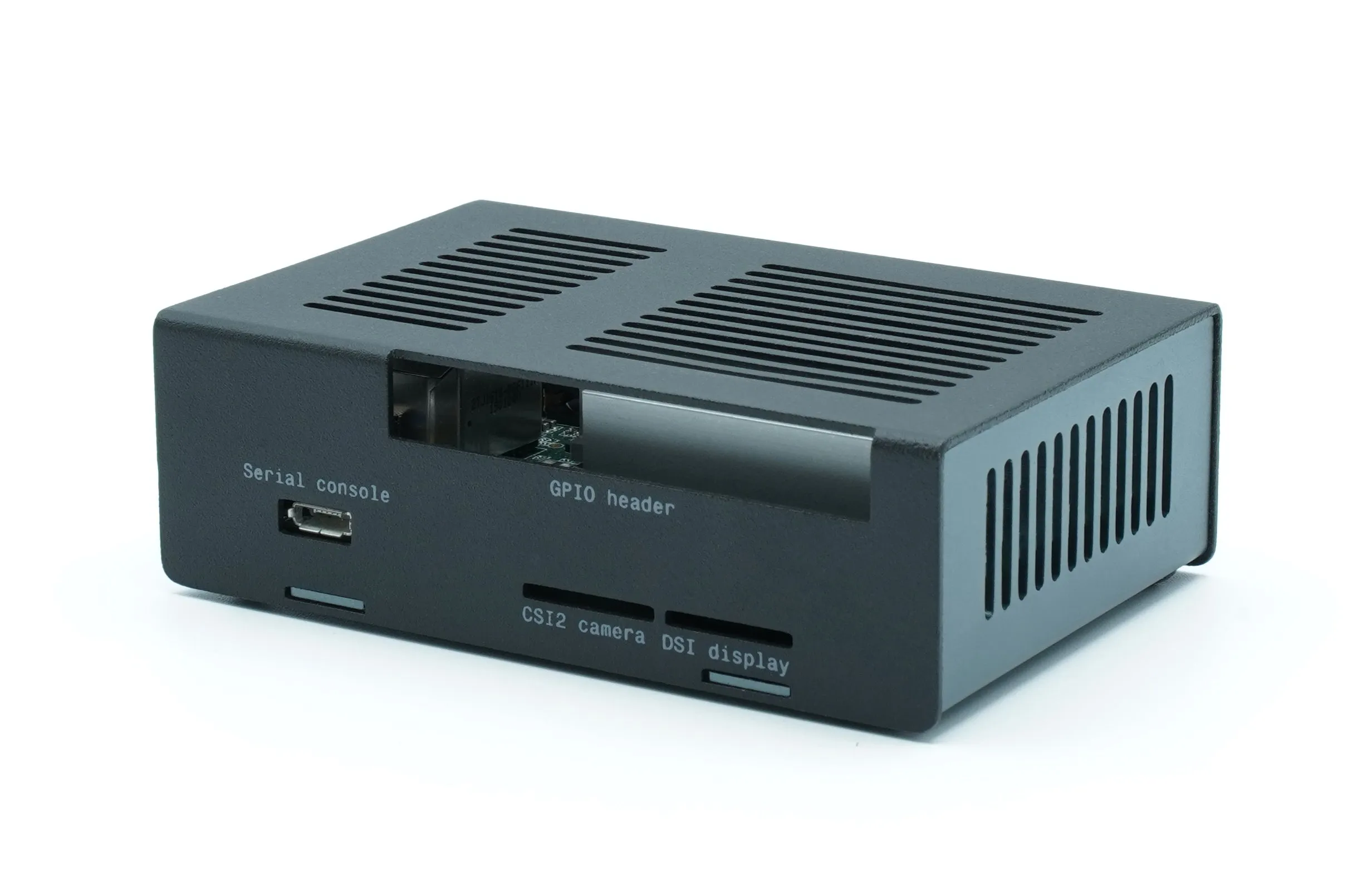 KKSB Coral Dev Board Case - Black and Grey Aluminium Enclosure