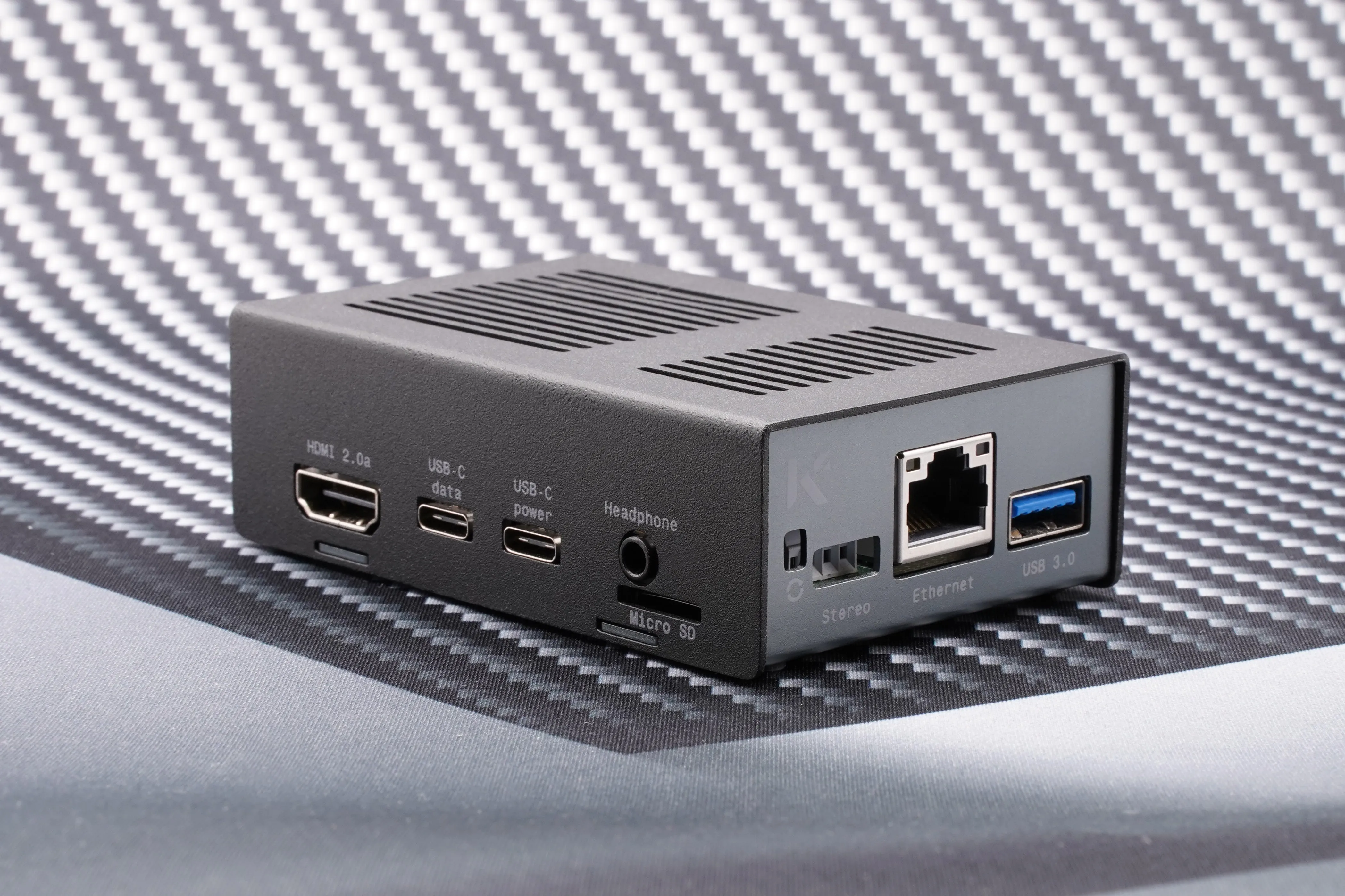 KKSB Coral Dev Board Case - Black and Grey Aluminium Enclosure