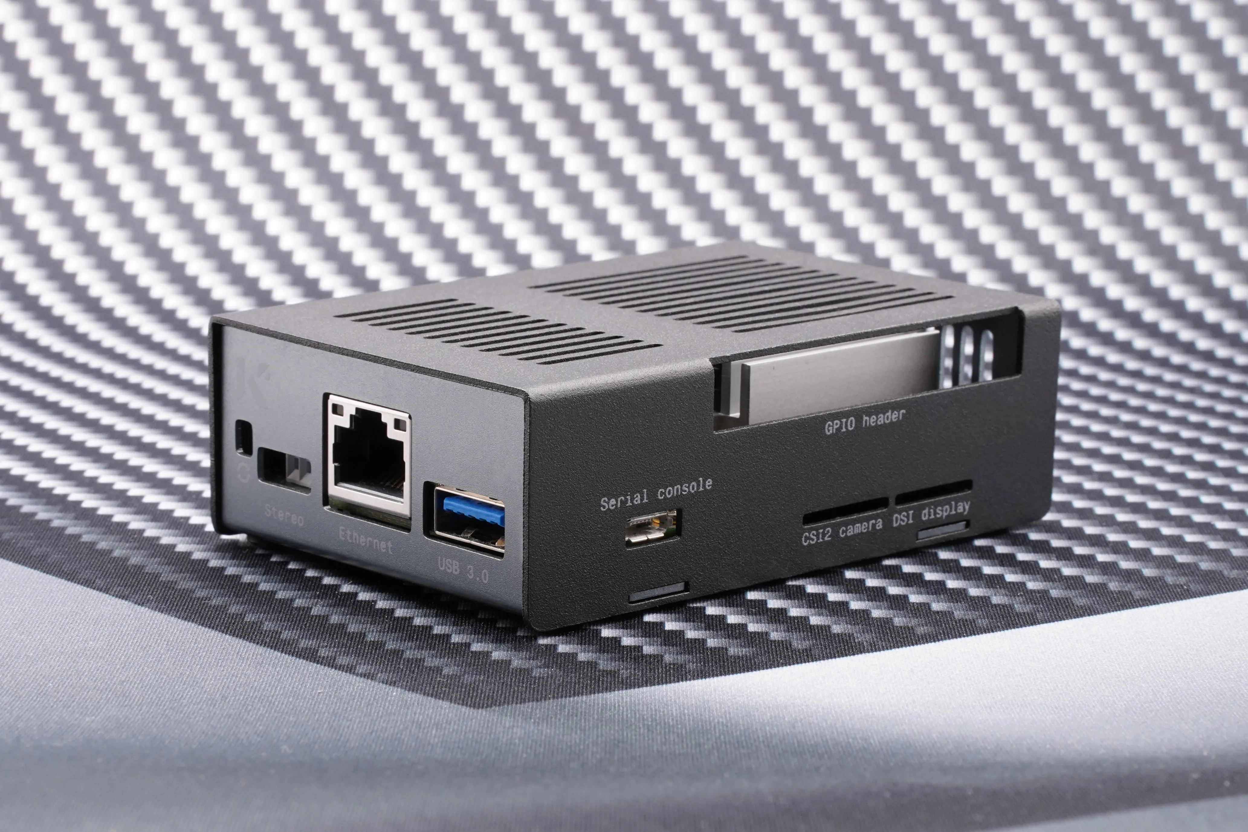 KKSB Coral Dev Board Case - Black and Grey Aluminium Enclosure