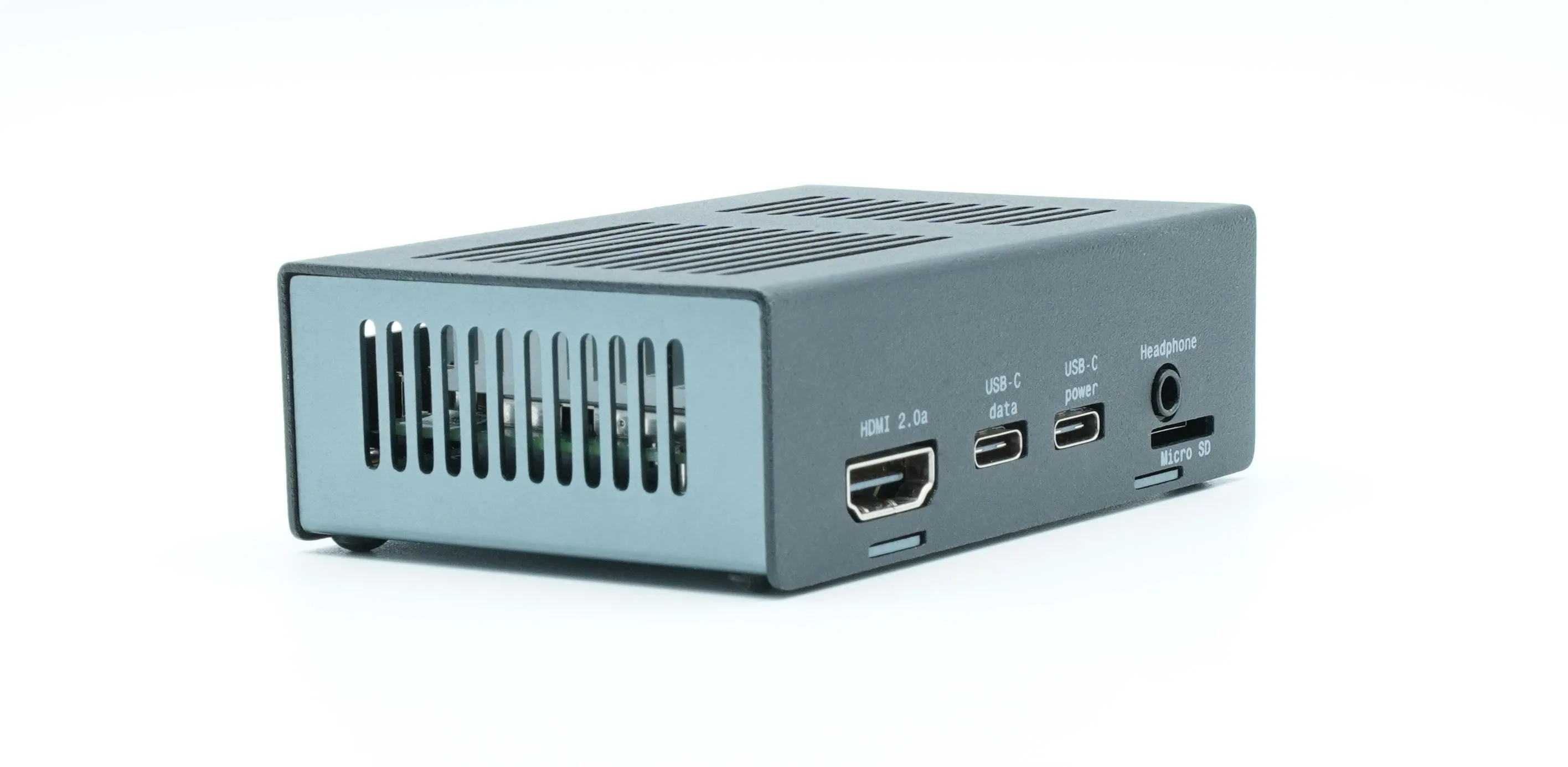 KKSB Coral Dev Board Case - Black and Grey Aluminium Enclosure