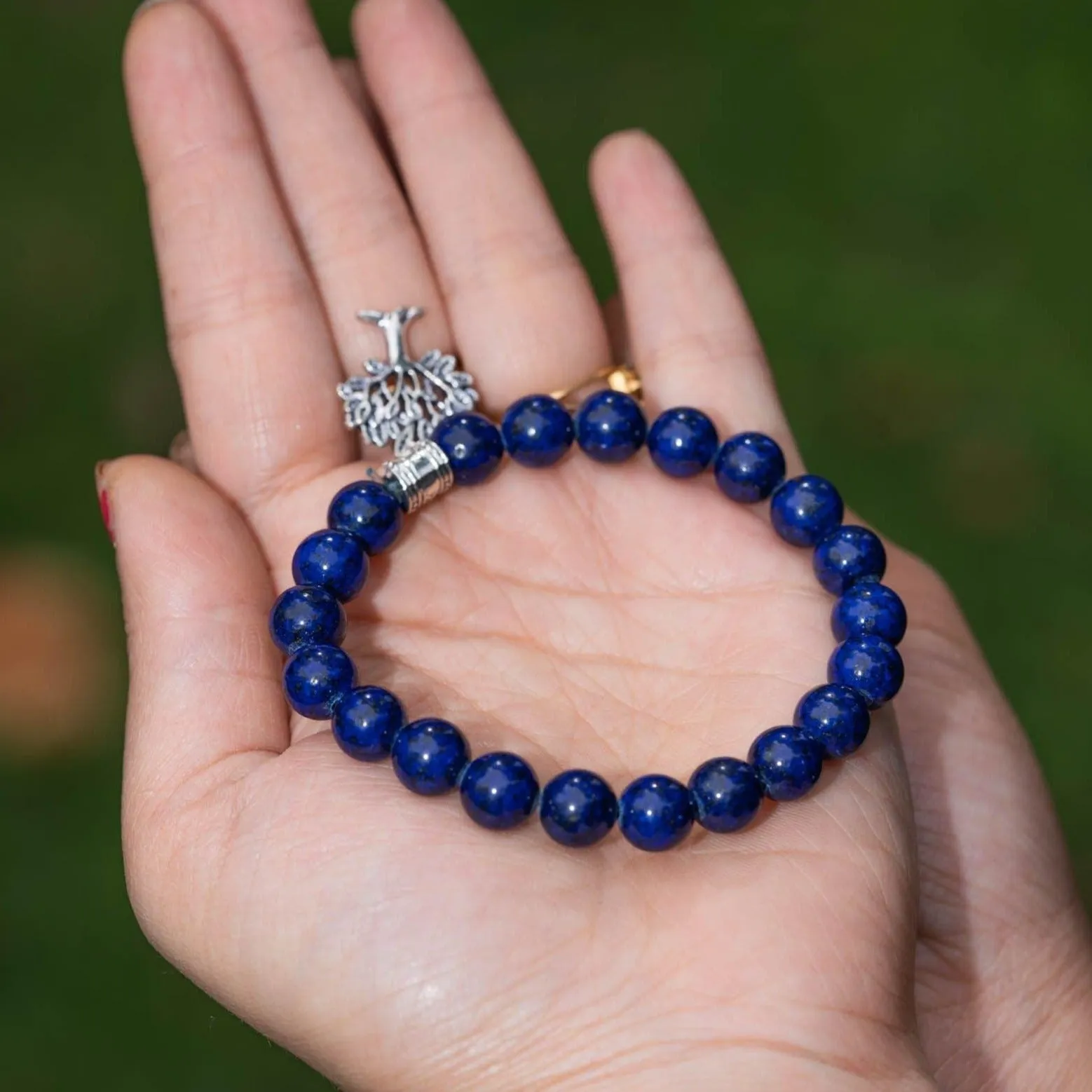 Lapis Charm Bracelet